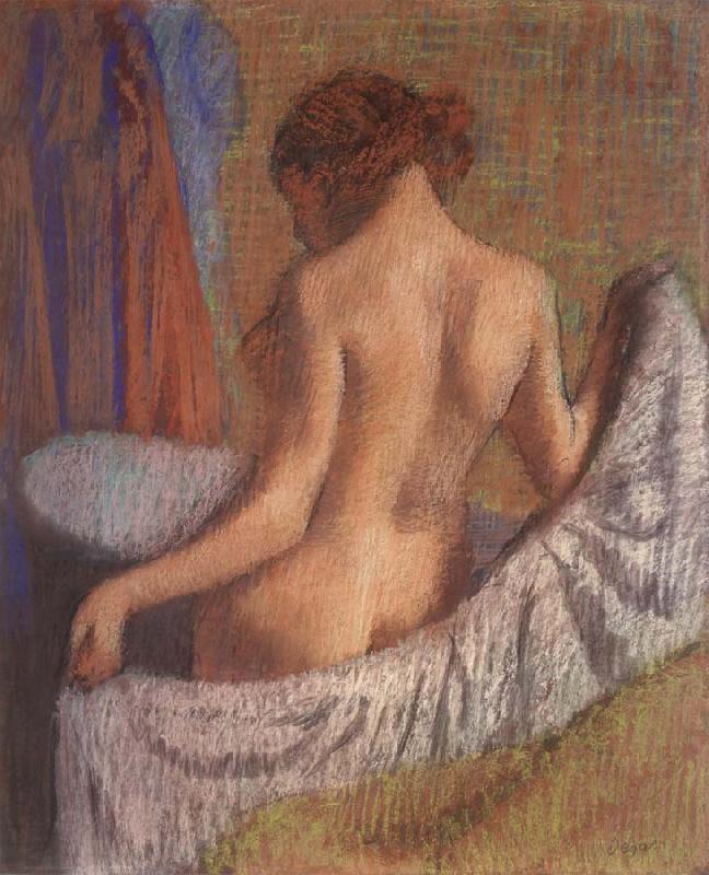 Edgar Degas After the Bath,woman witl a towel china oil painting image